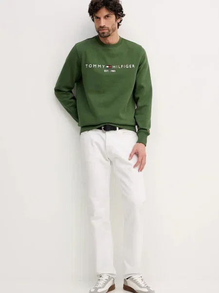 Tommy Hilfiger Mikina Logo zelená