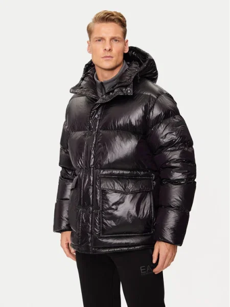 Emporio Armani Geacă din puf negru