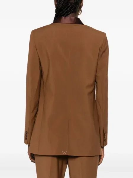 Geacă Fendi din satin maro