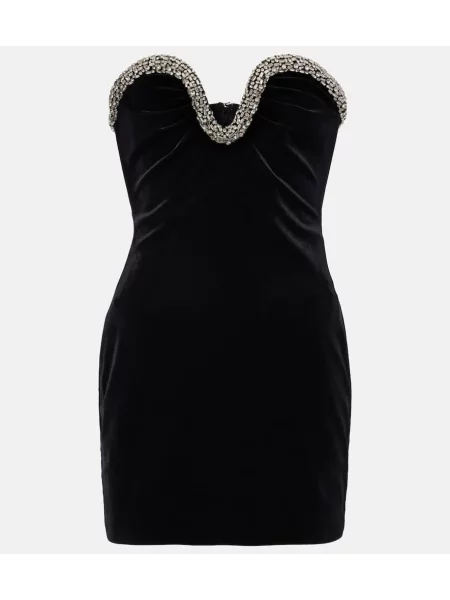 Rochie Roland Mouret de catifea de costum negru