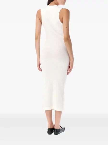 Rochie midi Fear Of God Essentials până la genunchi de costum alb