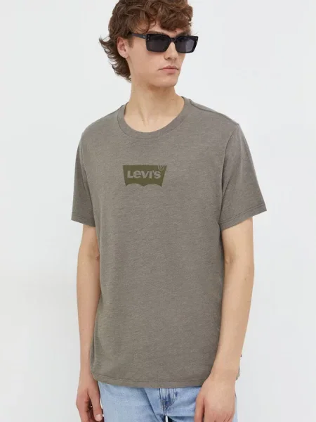 Levi's t-shirt ανδρικό GRAPHIC CREWNECK πράσινο