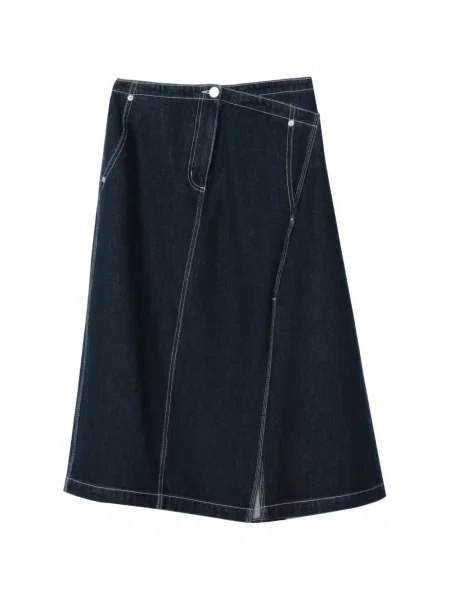Fustă 3.1 Phillip Lim asimetrică albastru