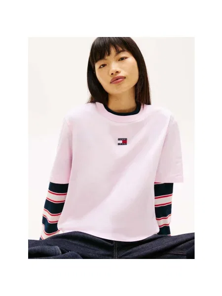 Tommy Jeans Majica roza ružičasta