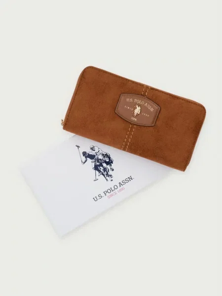 U.S. Polo Assn. гаманець зі штучної шкіри CHESTNUT