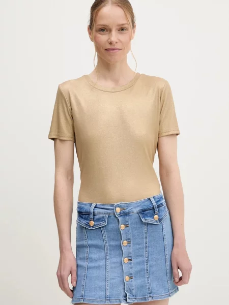 Тениска Answear Lab златисто