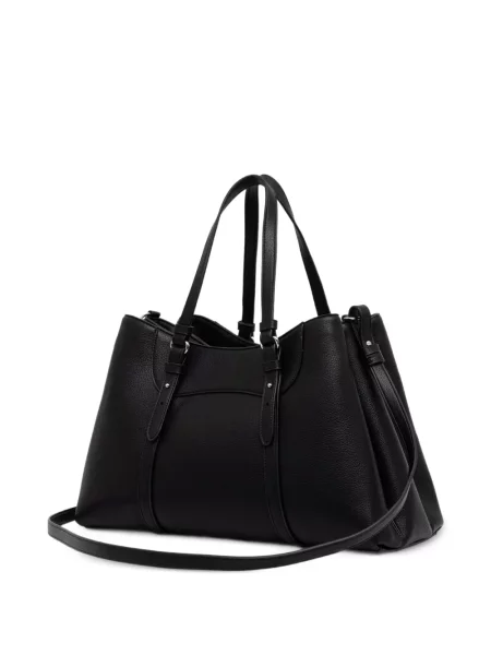 Shopper kabelka Armani Exchange s autogramem černá