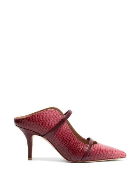 Papuci tip mules Malone Souliers din piele cu gradient roșu