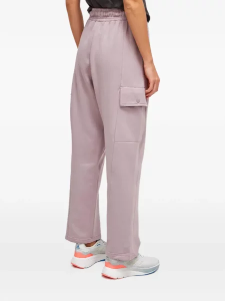Pantaloni Adidas cu dungi cu autograf alergare albastru