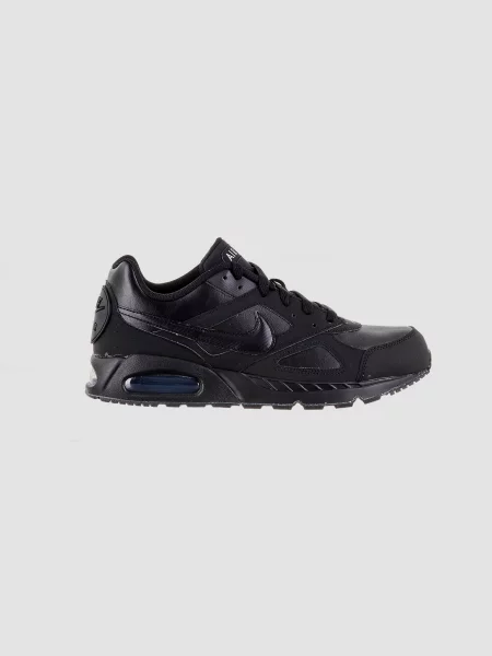 Кожаные кроссовки Nike Air Max черные