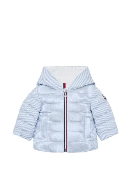 Kurtka puchowa dziecięca Moncler Enfant niebieska