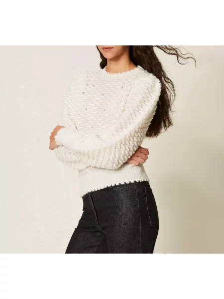 Sweter Twinset beżowy