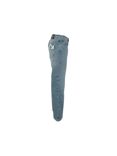 Jeansy straight leg Off-white białe