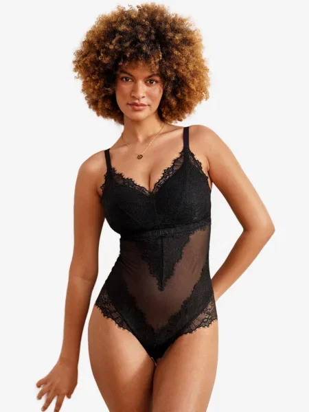 Palton Sugarshape transparente negru