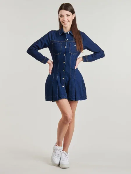 Džínsové šaty Tommy Jeans modrá