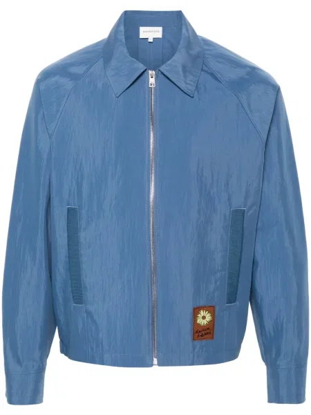 Яке тип бомбър Maison Kitsuné на цветя синьо