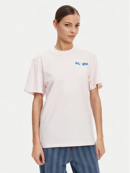 HUGO Tričko Vintage Tee ružová