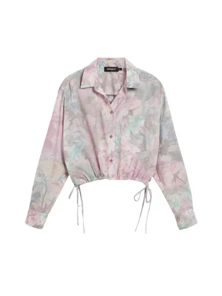 Bluză Desigual cu model floral gri