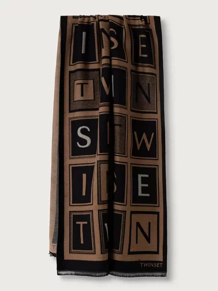 Twinset șal pentru femei negru