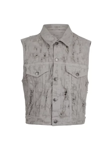 Kamizelka jeansowa Haikure szara