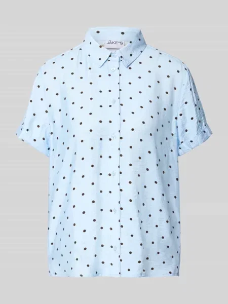 Bluzka o kroju regular fit z Mieszanka we Wzór na całej powierzchni Jake*s Casual