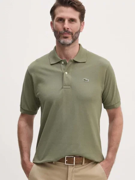 Koszulka polo Lacoste oliwkowa
