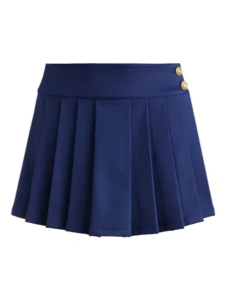 Mini fusta plisata Alice + Olivia plisată albastru