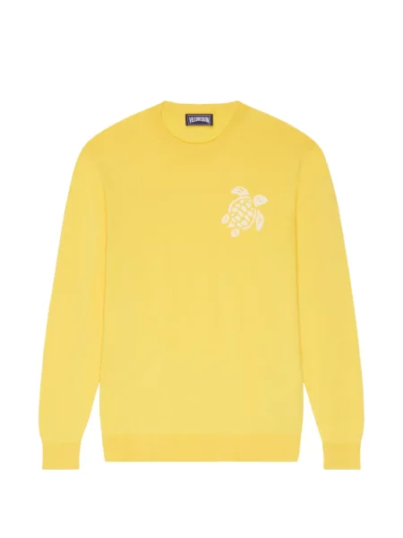 Žakárový svetr Vilebrequin žlutý
