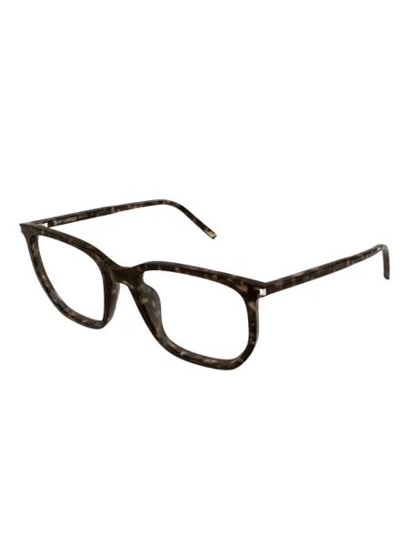 Ochelari de soare Saint Laurent Eyewear cu imprimeu geometric maro