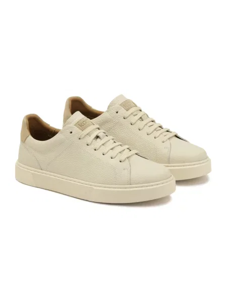 Sneakersy Kazar skórzane beżowe