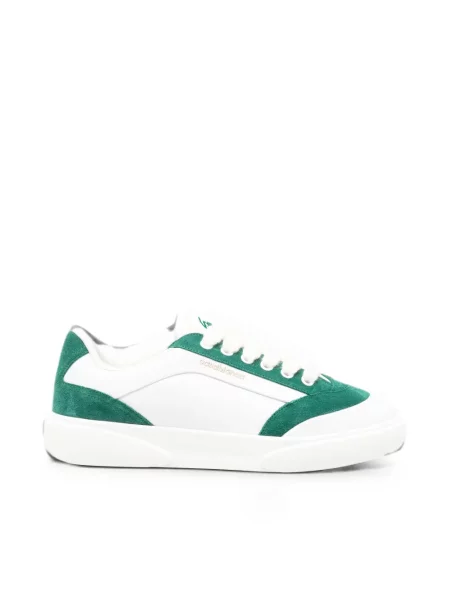 Sneakerși Casablanca din piele de căprioară cu imagine alb