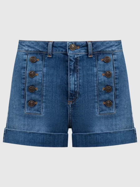 Джинсовые шорты Twinset синие