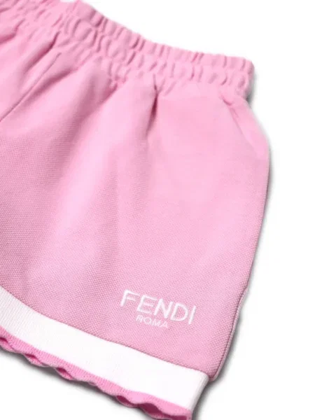 Szorty dziecięce Fendi różowe