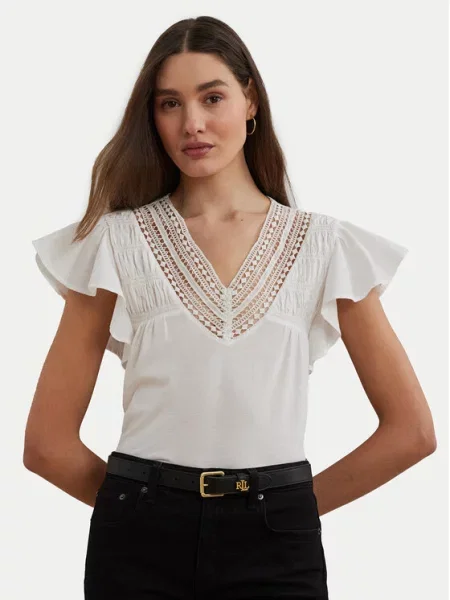 LAUREN RALPH LAUREN Блузка білий