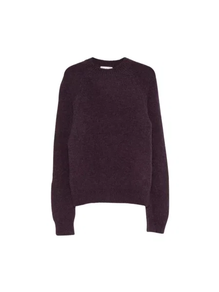 Sweter Dries Van Noten wełniany fioletowy