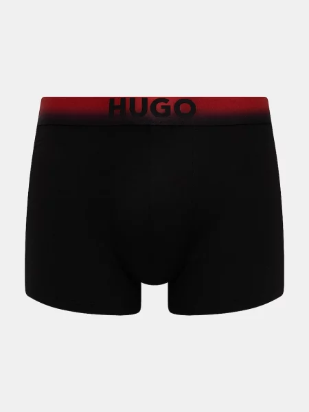 HUGO priliehavé boxerky pánske s modalom TRUNK TRIPLET SPRAY čierna