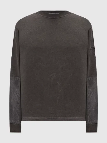 Світшот з брендовою вишивкою Stone Island сірий