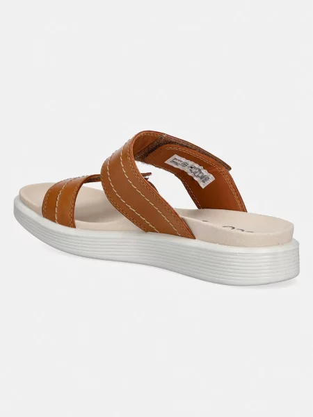 Ecco bőr papucs Soft Sandal W barna