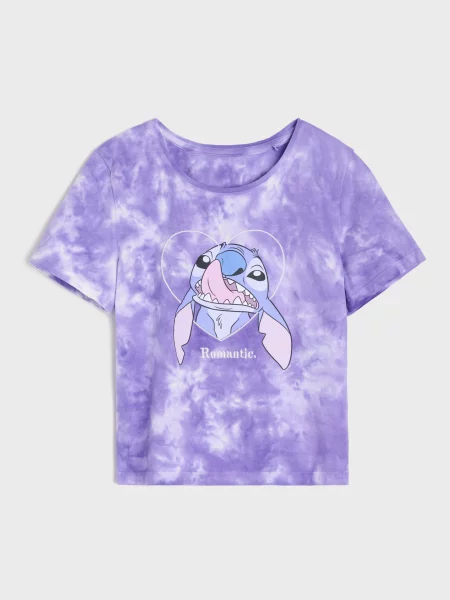 Sinsay tričko se vzorem tie-dye Stitch vícebarevná