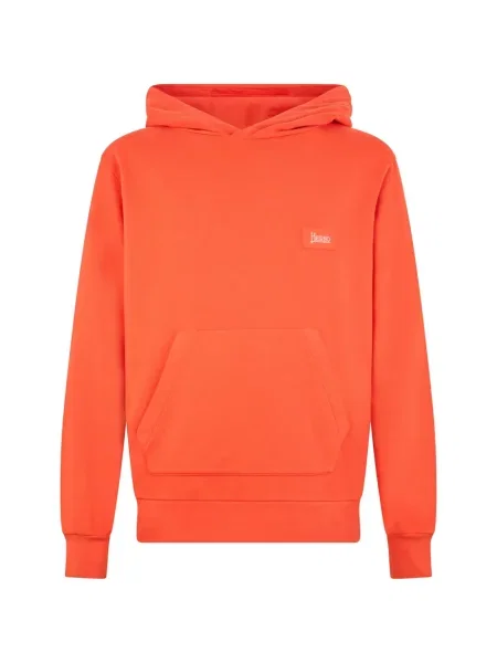 Hanorac cu glugă Herno cu autograf portocaliu