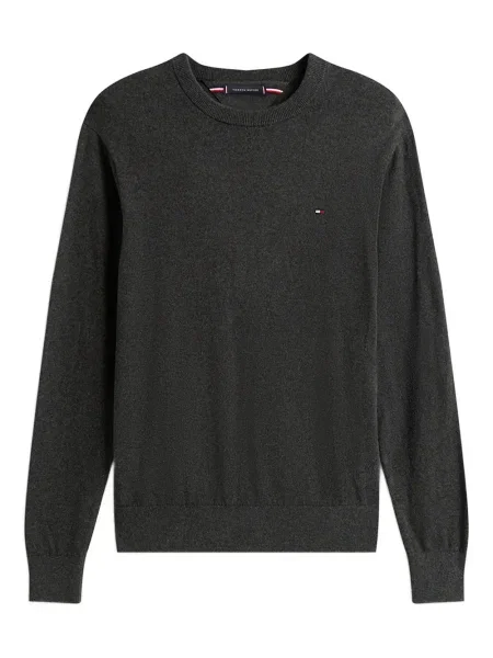 Cămașă Tommy Hilfiger cu broderie gri