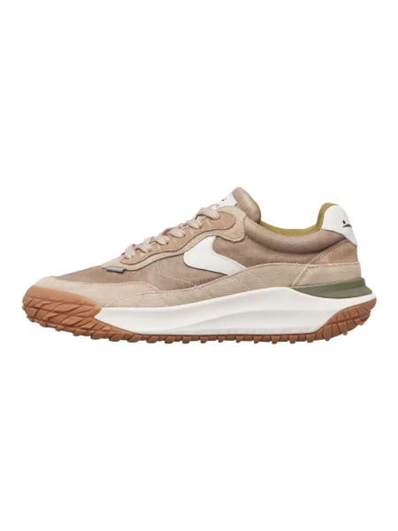 Sneakersy Voile Blanche skórzane beżowe