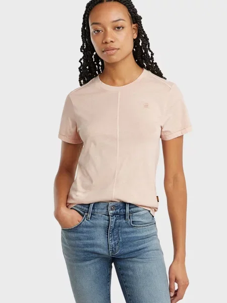 Футболка G-star Raw рожева
