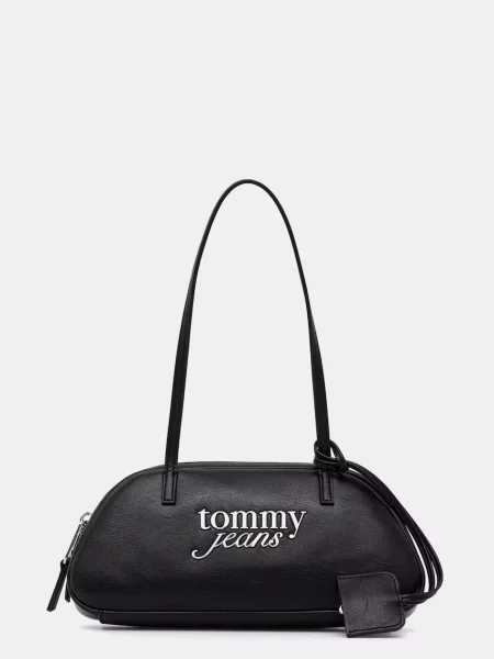 Tommy Jeans Geantă de umăr / argintiu negru