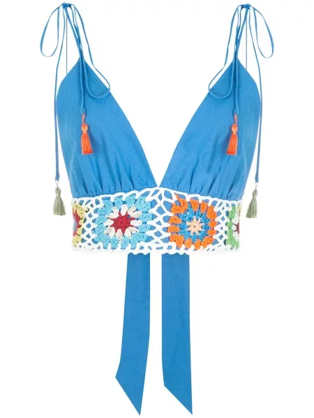 Top Olympiah o krotszym kroju niebieski