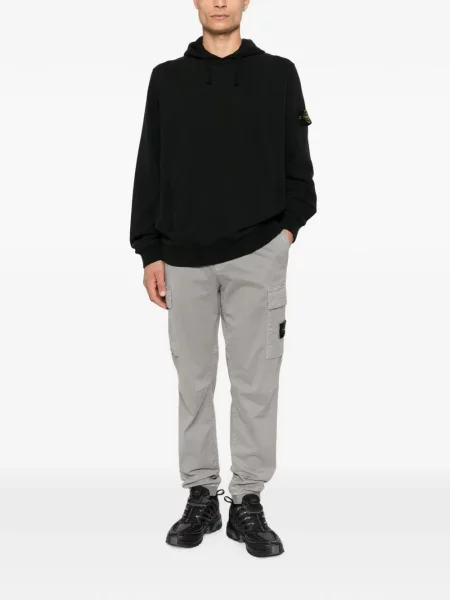 Hanorac cu glugă Stone Island cu strasuri negru
