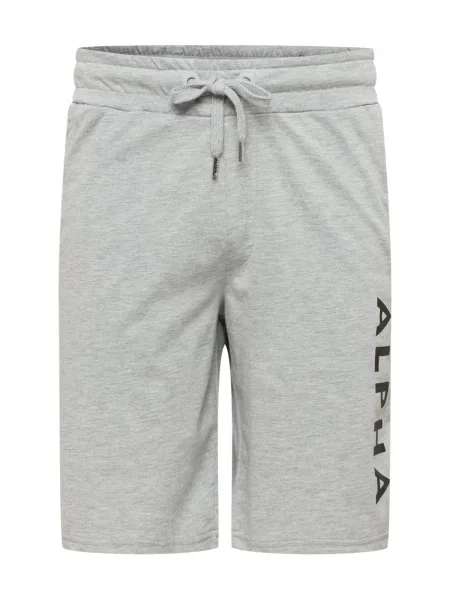 ALPHA INDUSTRIES Pantaloni amestecat / negru gri