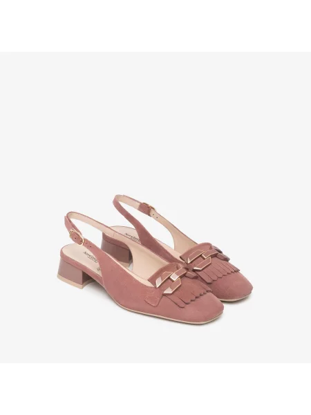 Pantofi Nerogiardini din velur roz