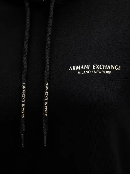 Платье мини Armani Exchange черное