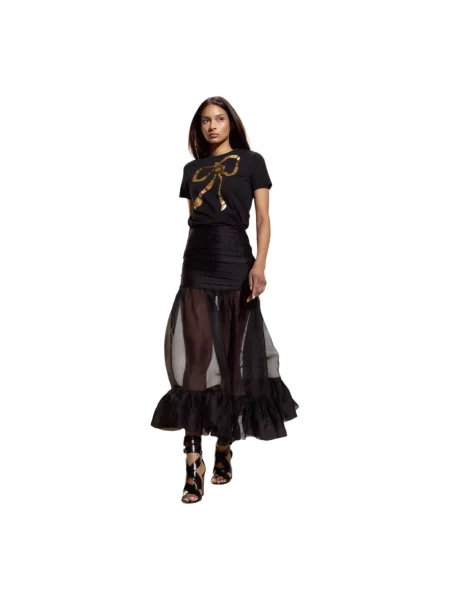 Jedwabna spódnica Cynthia Rowley czarna